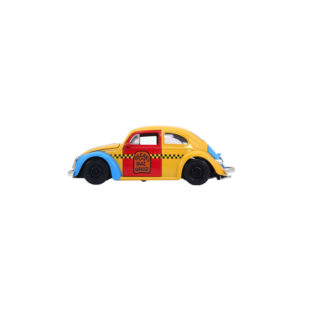 Sesame Street Oscar The Grouch W/ 1959 VW Beetle 1:24 Scale Die-Cast Vehicle Toy