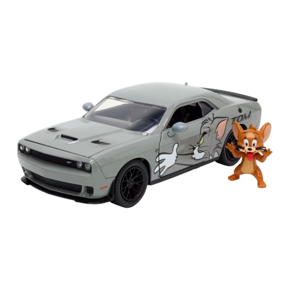 Tom & Jerry 2015 Dodge Challenger Hellcat w/ Jerry Figure Car Toy