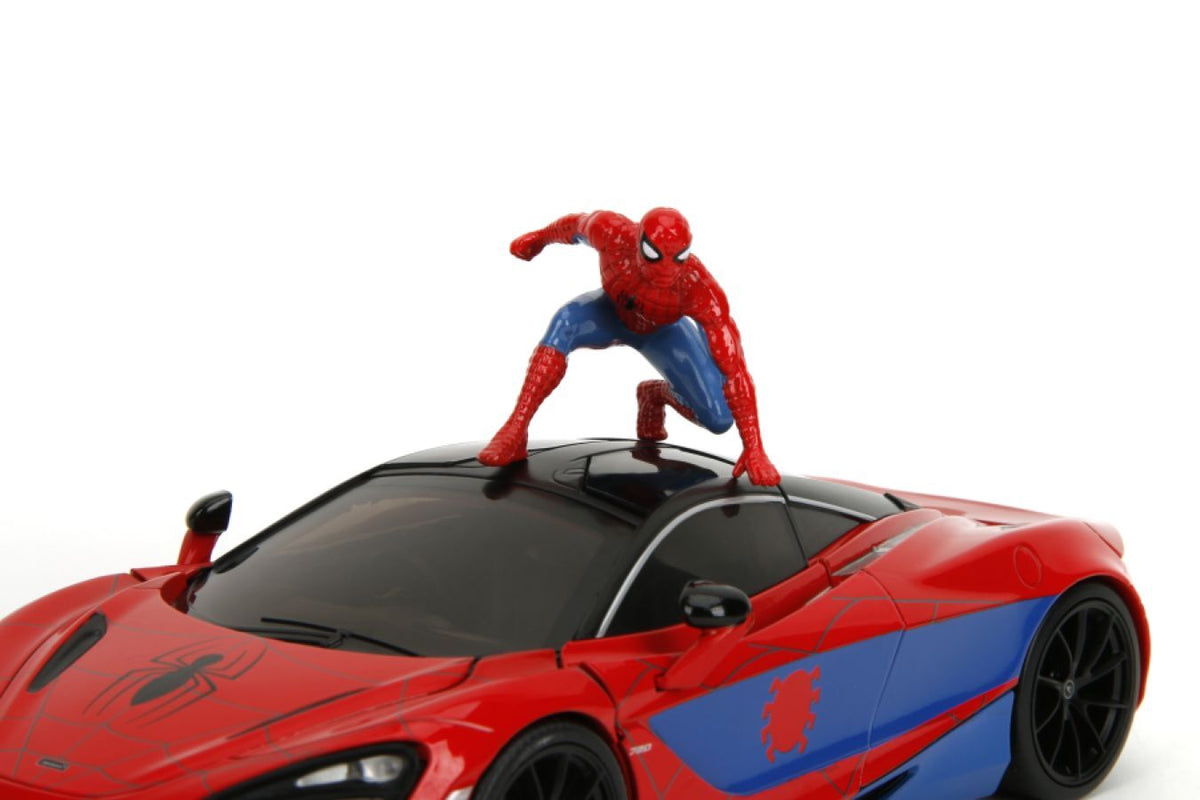 Spider-Man Spider-Man w/ McLaren 720S 1:24 Scale Die-Cast Vehicle Toy