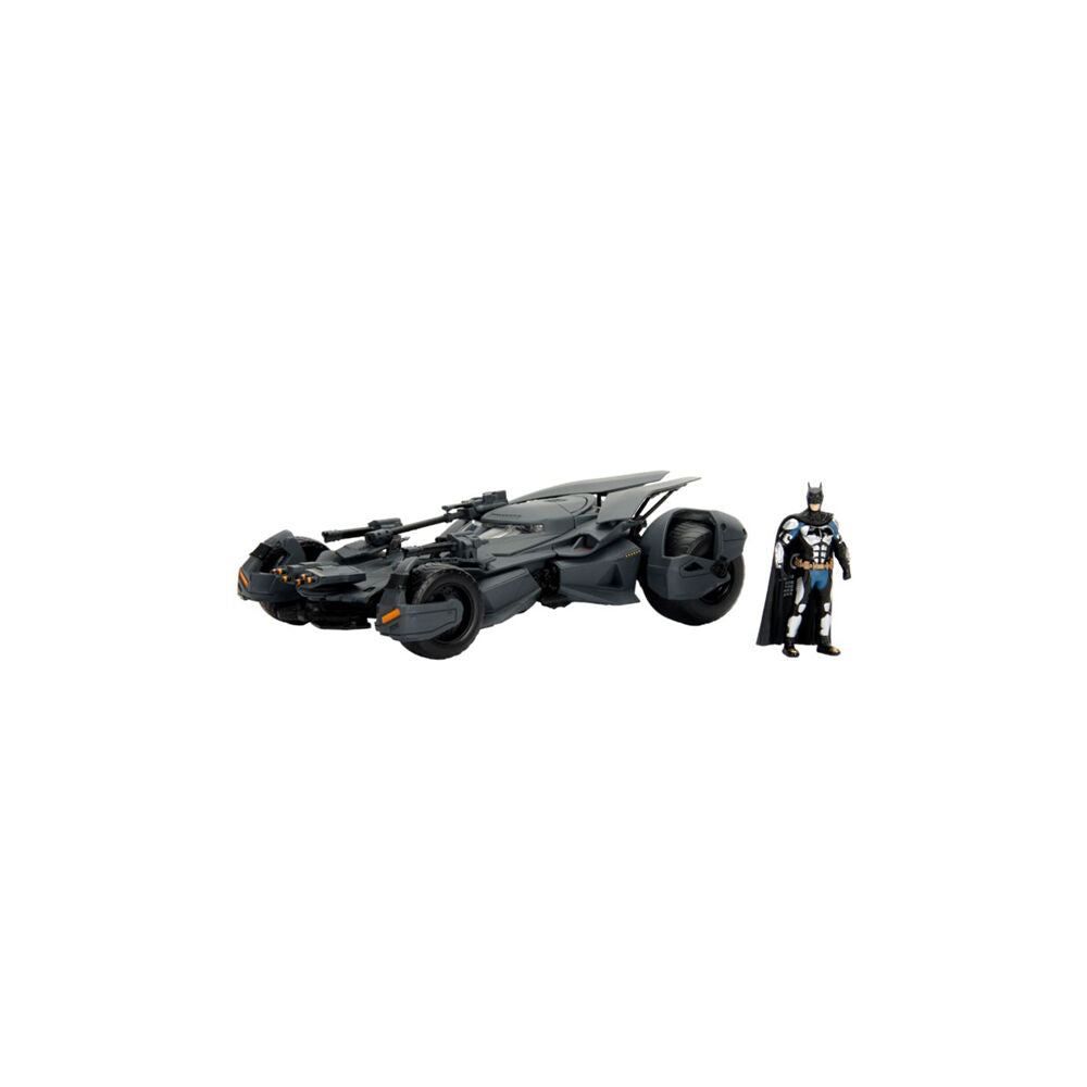 Justice League 2017 Batman w/ Batmobile 1:24 Scale Die-Cast Vehicle Toy