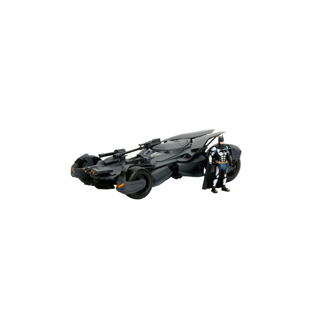 Justice League 2017 Batman w/ Batmobile 1:24 Scale Die-Cast Vehicle Toy