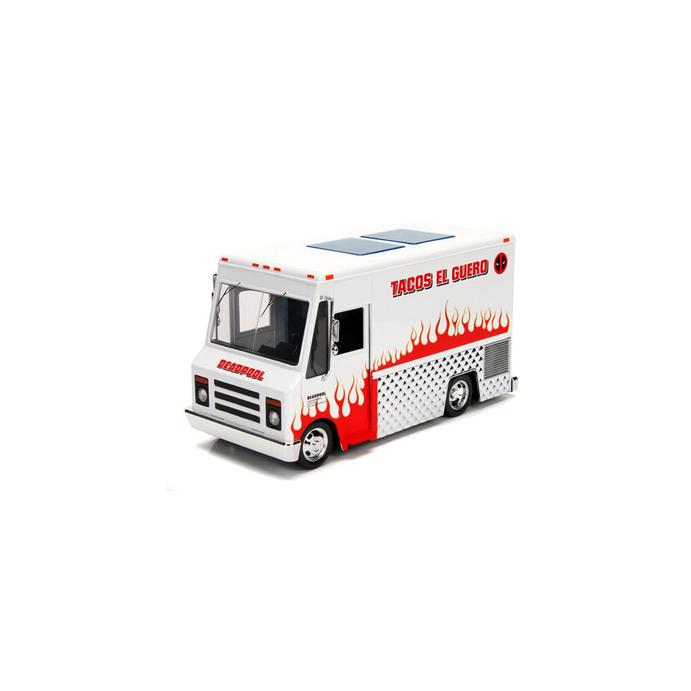 Deadpool W/ Taco Truck Die-Cast Vehicle Toy 1:24 Scale Figure Toy
