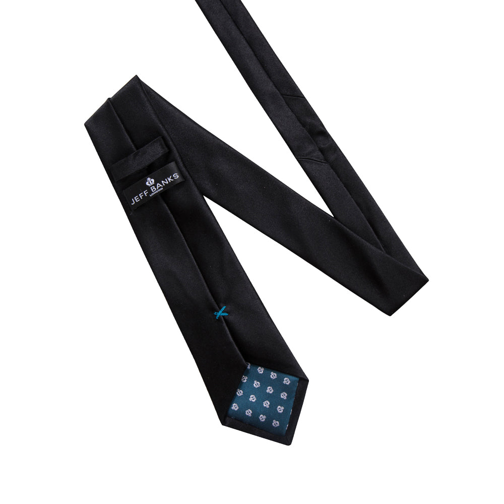 Jeff Banks Men's Occasions Silk Neck Tie Accessory - Black
