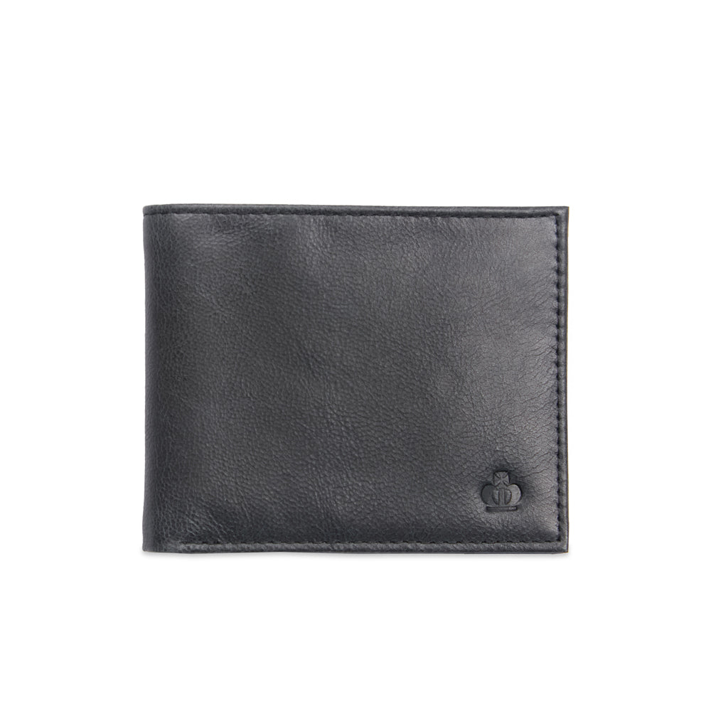 Jeff Banks Mens Classic Genuine Leather Wallet - Black