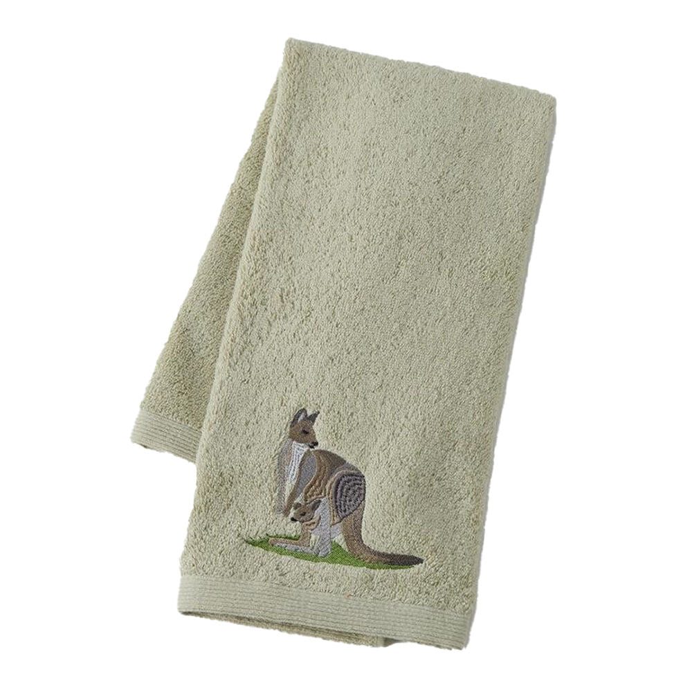 3PK Pilbeam Living Kangaroo Hand Towel Absorbent Cloth 100% Cotton Multi 65cm