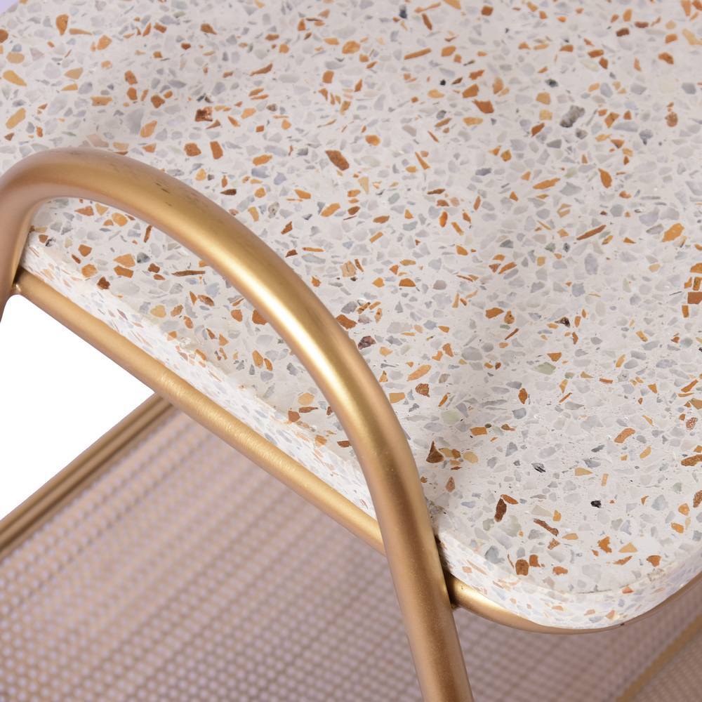 J.Elliot Corbyn 61x45cm Magazine Rack/Stand - Gold