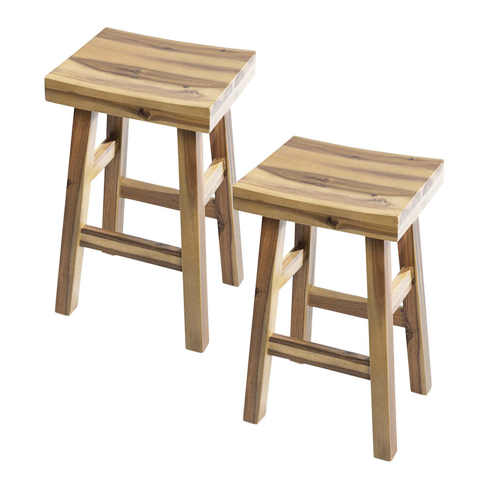 2pc J.Elliot Home Dylan 65cm Wood Barstool Set - Natural