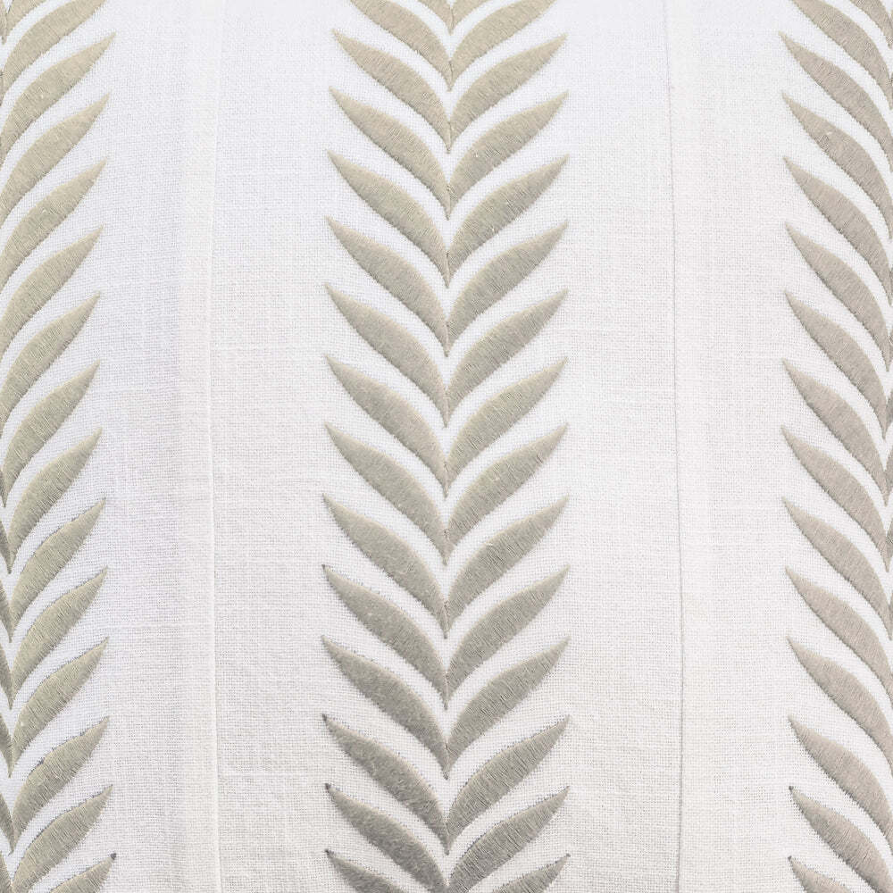 J.Elliot Home Fern 50x50cm Cushion - Grey Beige & Ivory