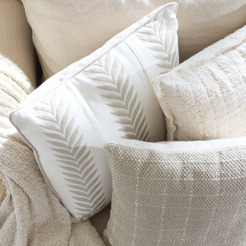 J.Elliot Home Gemma 50x50cm Cushion Pillow Square - Cream