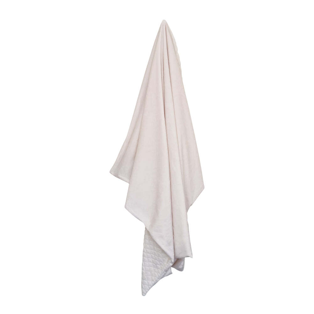 J. Elliot Home Scallop Throw Blanket 130x160cm Ivory