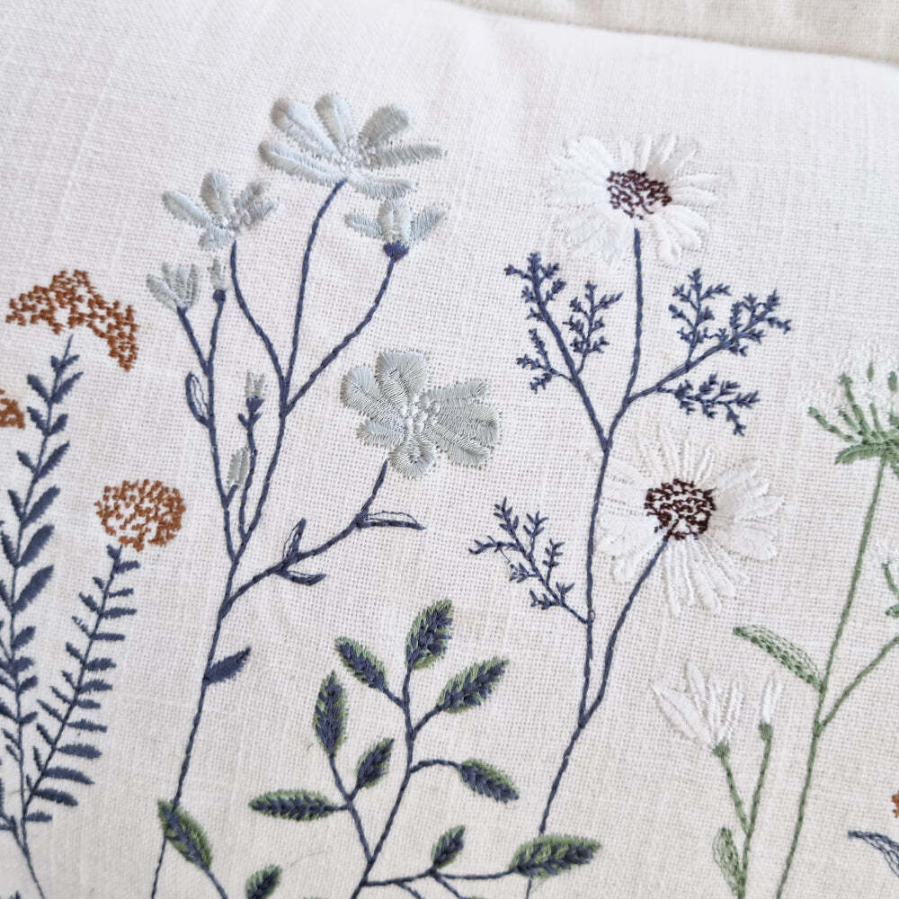 J.Elliot Home Petal Cushion 35x55cm Ivory Multicolour