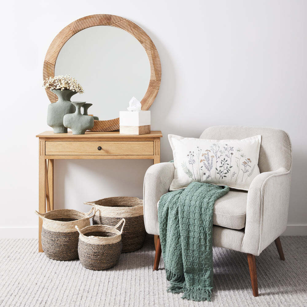 J.Elliot Home Petal Cushion 35x55cm Ivory Multicolour