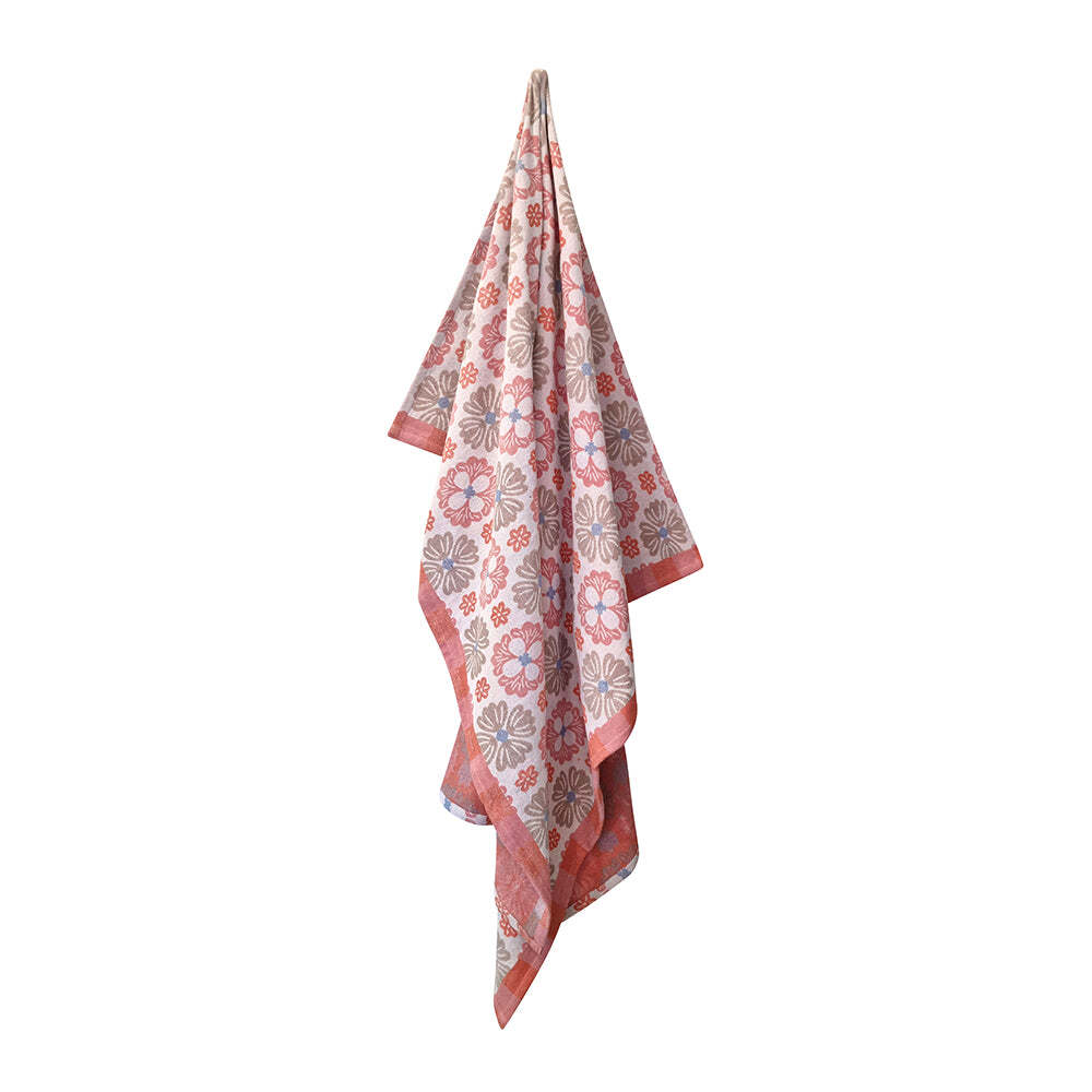 J.Elliot Home Zoe Throw 130x160cm Bubblegum & White Multicolour