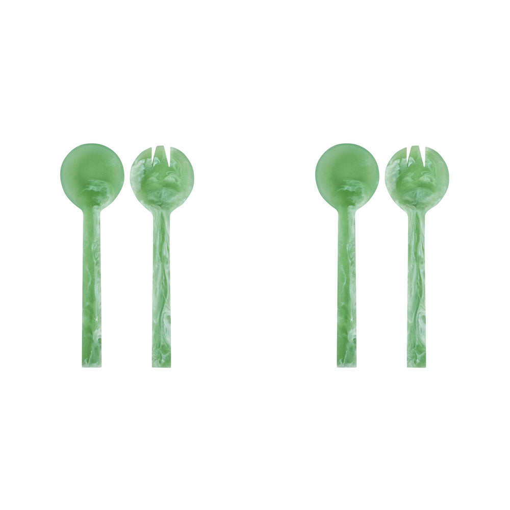 2PK J.Elliot Home Dariah Resin Salad Servers 27.95x7x2.55cm Peppermint