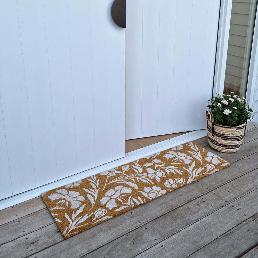 J.Elliot Home PVC Backed Coir Mat 40x120cm Jasmine
