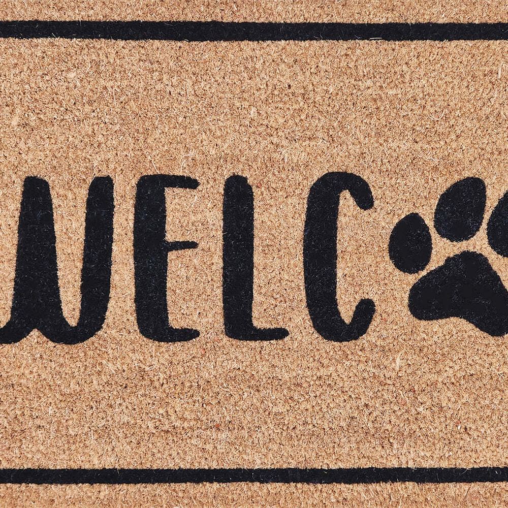 J.Elliot Home Paw Welcome 40x120cm PVC Backed Coir Doormat