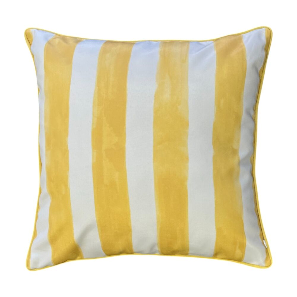 J.Elliot Home Positano Outdoor Cushion Pillow Decor 50x50x12cm Tuscan Yellow
