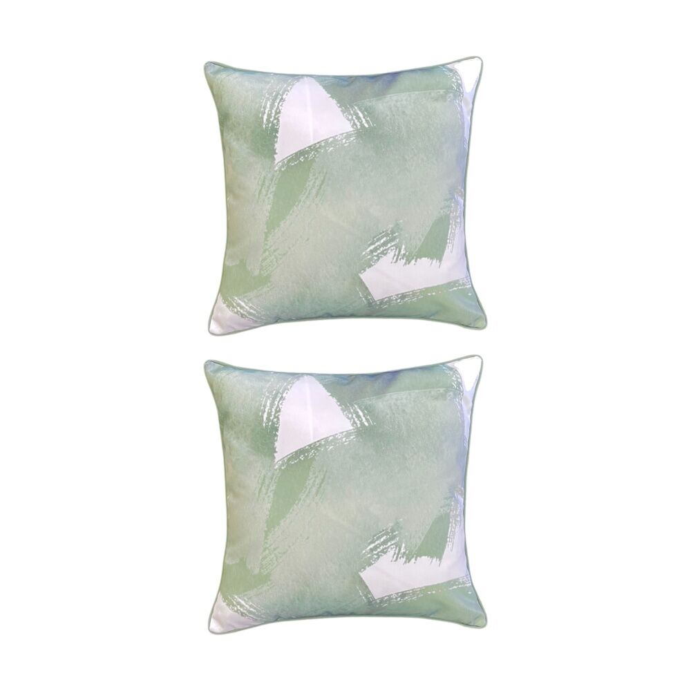 2PK J.Elliot Home Canvas Outdoor Cushion Pillow Household Decor 50x50x12cm Olive