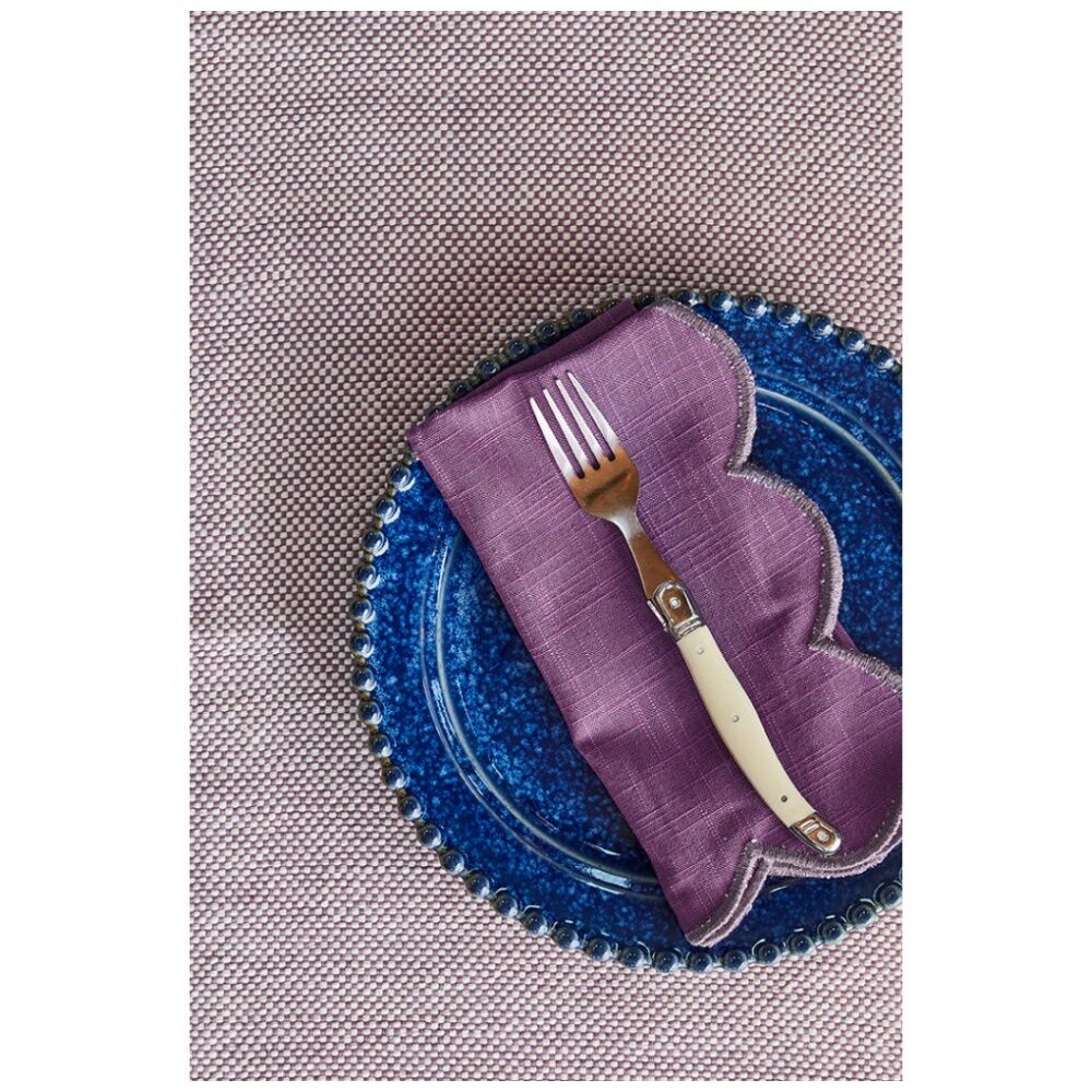 4pc J.Elliot Home Heureuse Table Placemats Set 33x48x1cm Purple