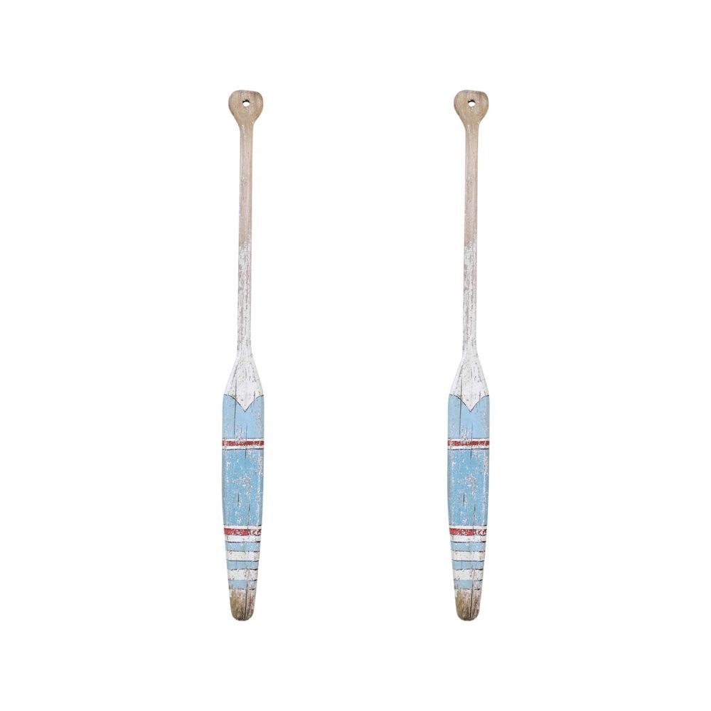 2PK Lavida Oar Rustic Medium Home/Office Decor 99x8cm - Blue/White