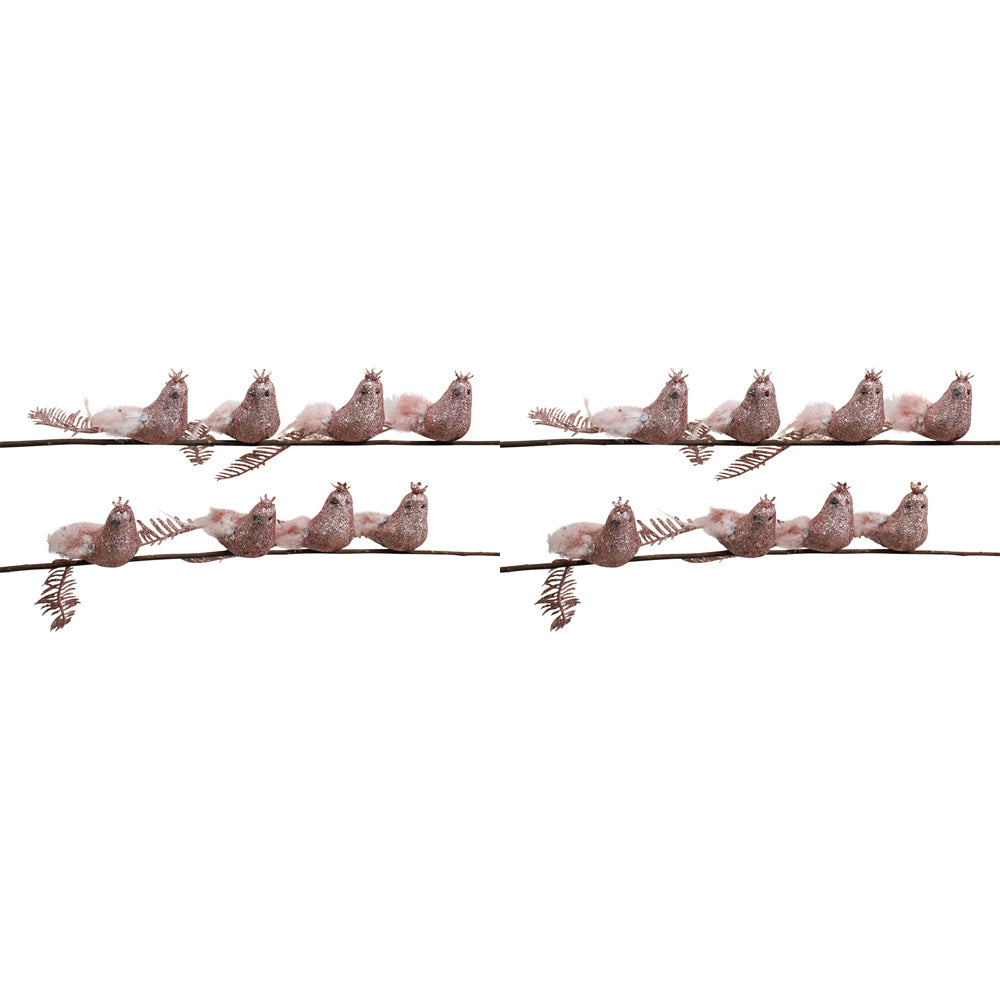 2PK 8pc LVD 16cm Clip Birds Leaf Dusty Home/Living Room Decor