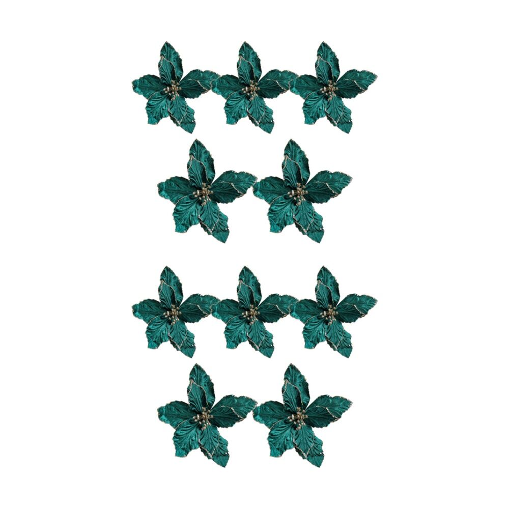 10PK LVD 23cm Plastic Velvet Flower Home Decor - Jewel
