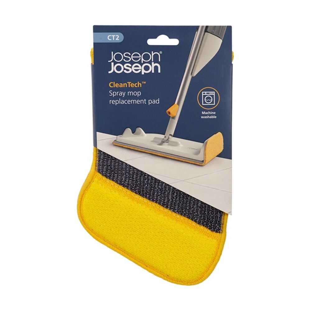 4PK Joseph Joseph CleanTech Spray Mop Replacement Scourer Pad Microfibre