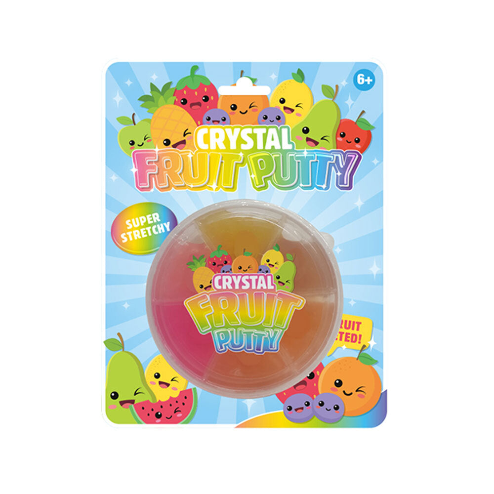 4PK Bensons Crystal Fruit Putty Kids/Childrens Slime Toy 6y+