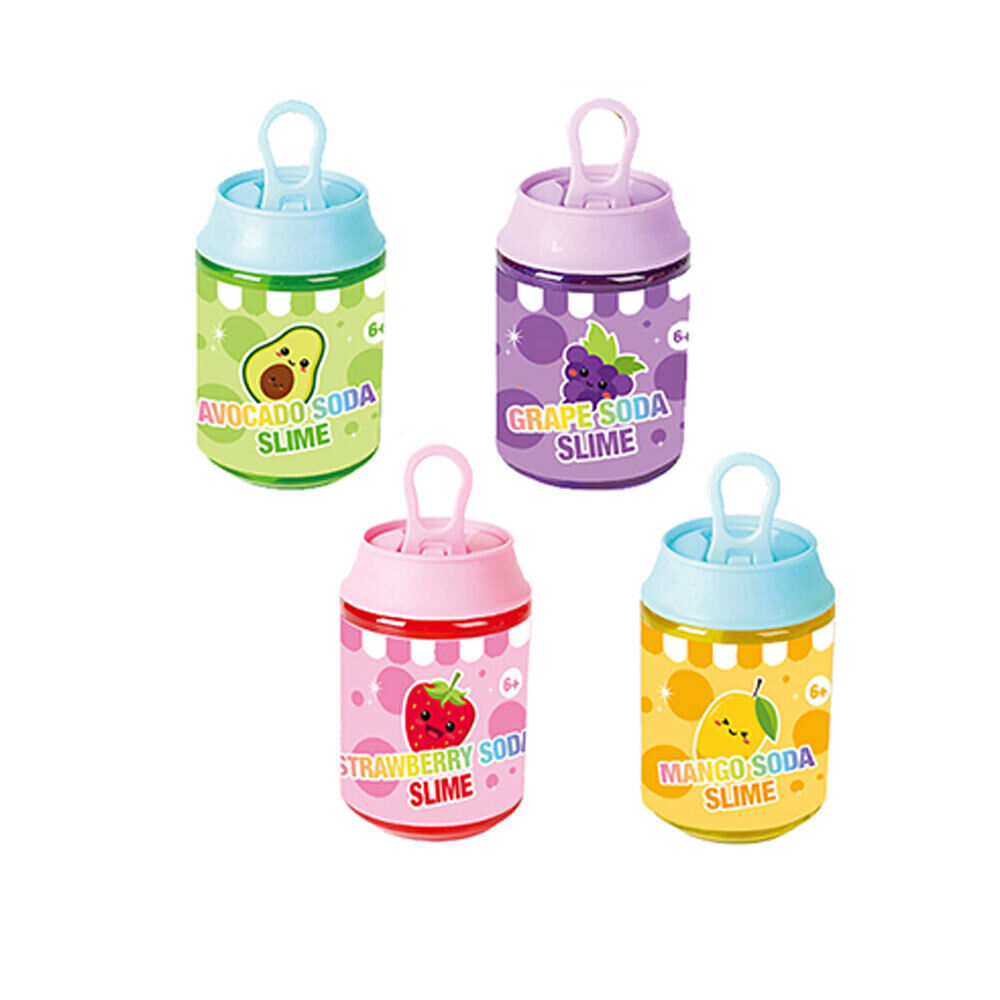 4PK Bensons Fruit Soda Slime Kids/Childrens Putty Toy 6y+ Asstd