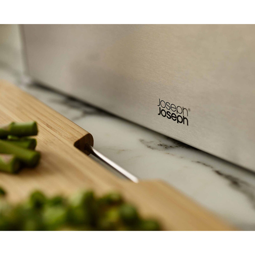 3pc Joseph Joseph Folio Steel Bamboo Chopping Board Set
