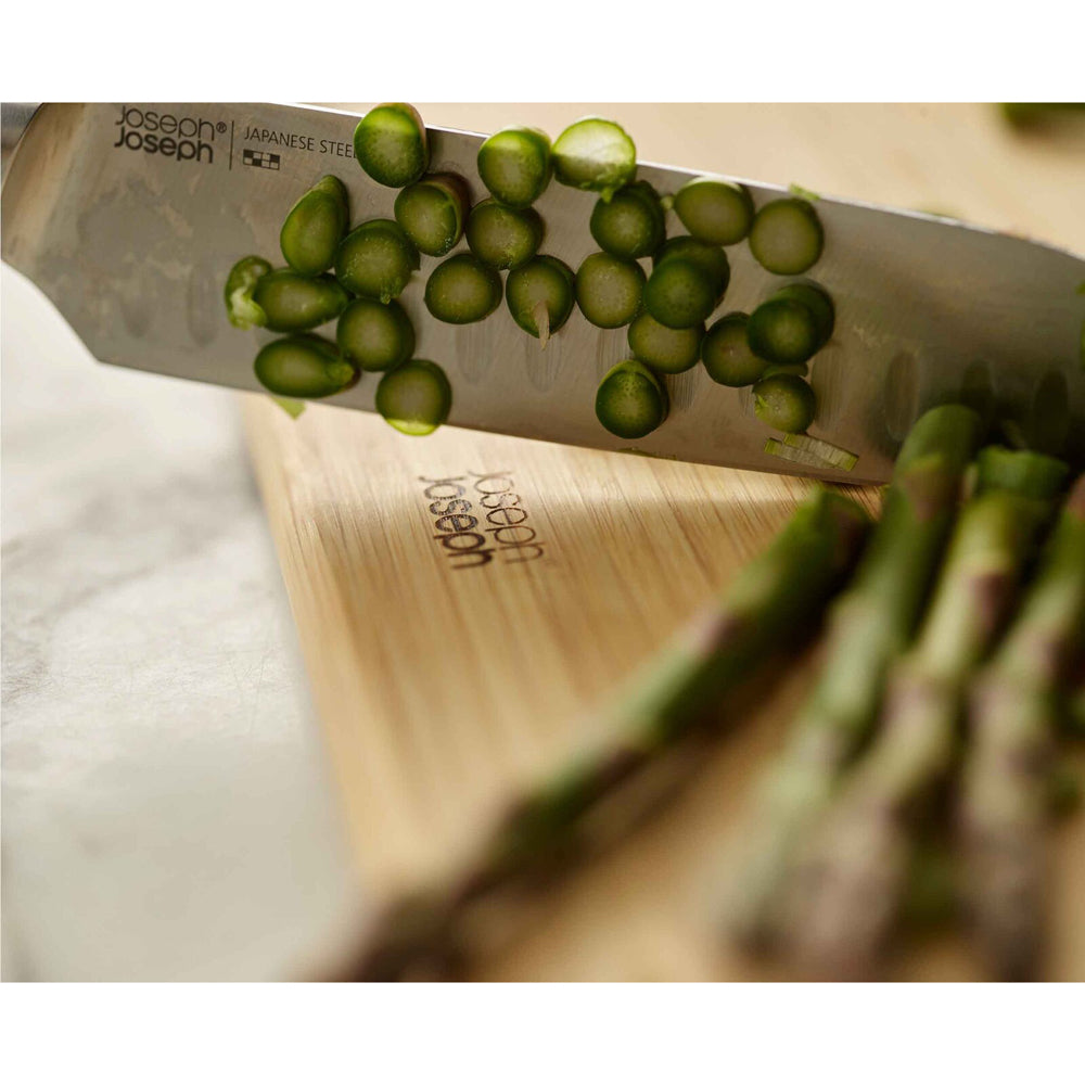 3pc Joseph Joseph Folio Steel Bamboo Chopping Board Set