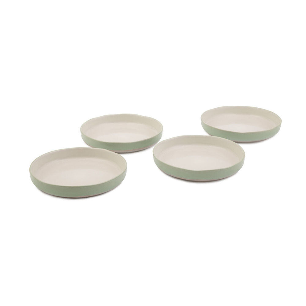 2x 4pc Jamie Oliver Stoneware Big Love Dishy Bowl Set 22cm - Green