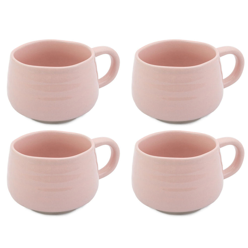 4PK Jamie Oliver Big Love Cosy Cuppa Mug 375ml Stoneware Pink