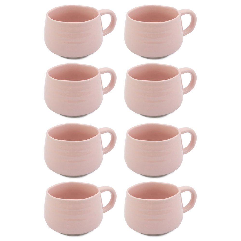 8PK Jamie Oliver Big Love Cosy Cuppa Mug 375ml Stoneware Pink
