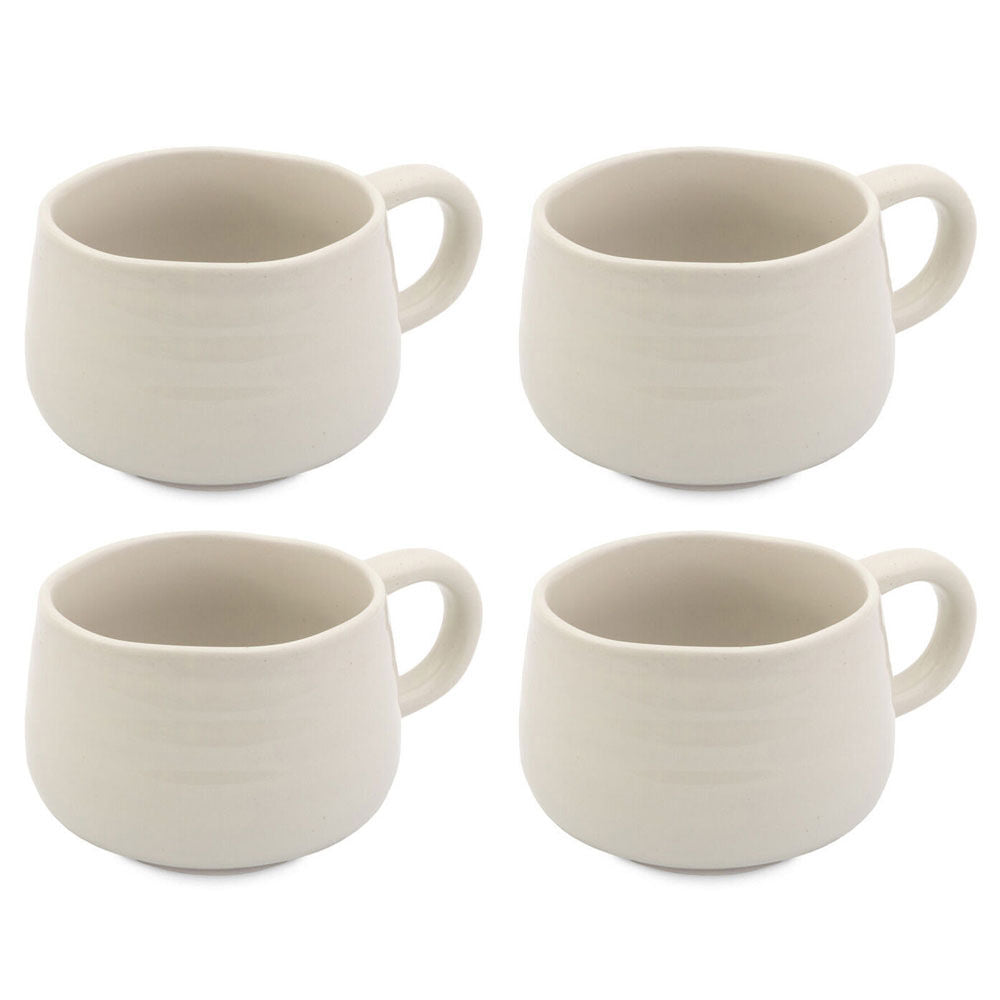4PK Jamie Oliver Big Love Cosy Cuppa Mug 375ml Stoneware White