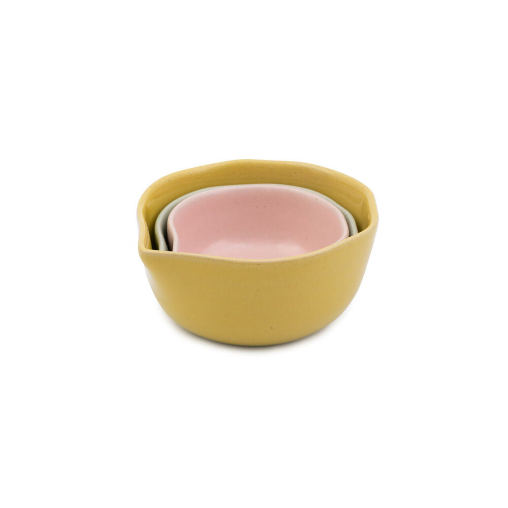 3pc Jamie Oliver Big Love Pinch-Me Pots Measuring Cup Set
