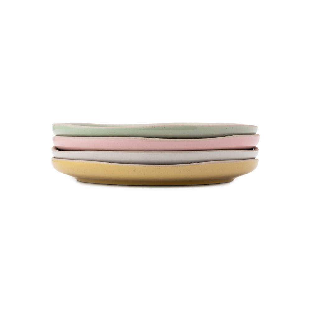 4pc Jamie Oliver Big Love Little Stonewear Plates Set 19cm Multicoloured