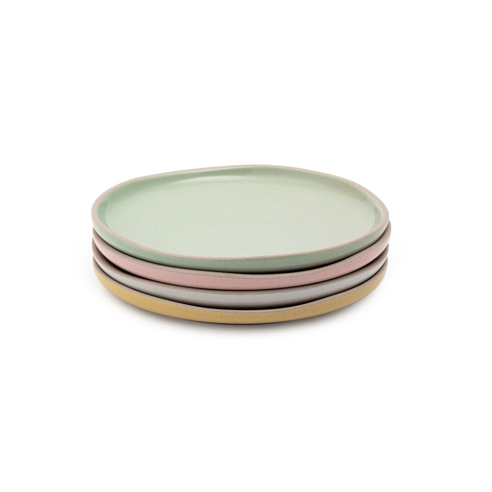 2PK 4pc Jamie Oliver Big Love Little Stonewear Plates Set 19cm Multicoloured