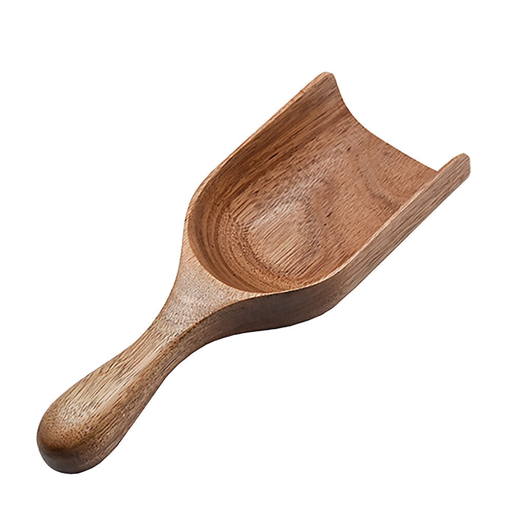 2PK Essen Acacia Wood Scoop 21x8x4cm Durable Natural Kitchen Tool Brown
