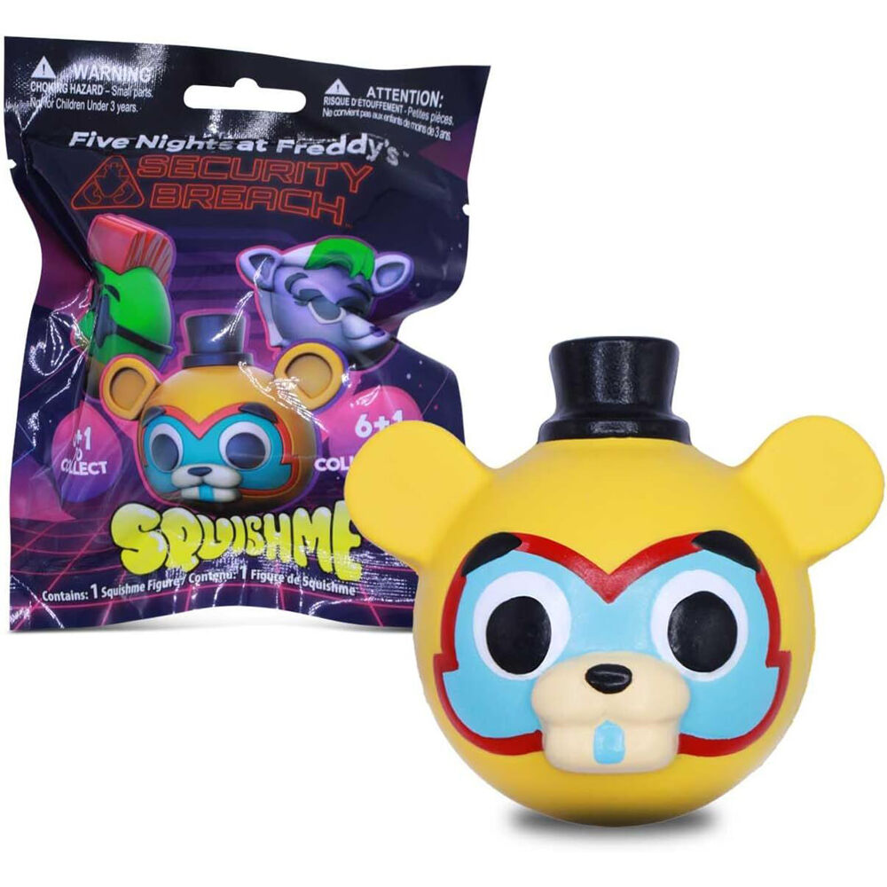 4PK Five Nights At Freddy's 2.5 In Squishmee Series 2 - Assorted 3y+