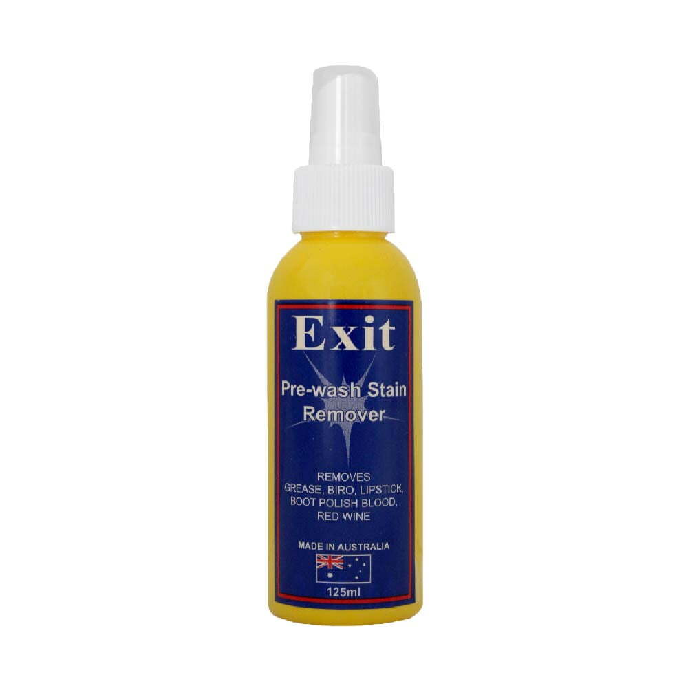 3x Exit Soap 125ml Spray Pre-Wash Stain Remover Grease/Red Wine Cleaner