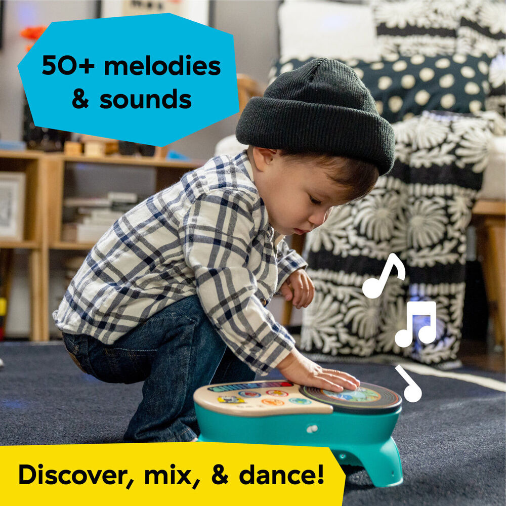 Hape DJ Discovery Magic Touch Turntable Baby Toy w/Lights and Sounds 6m+