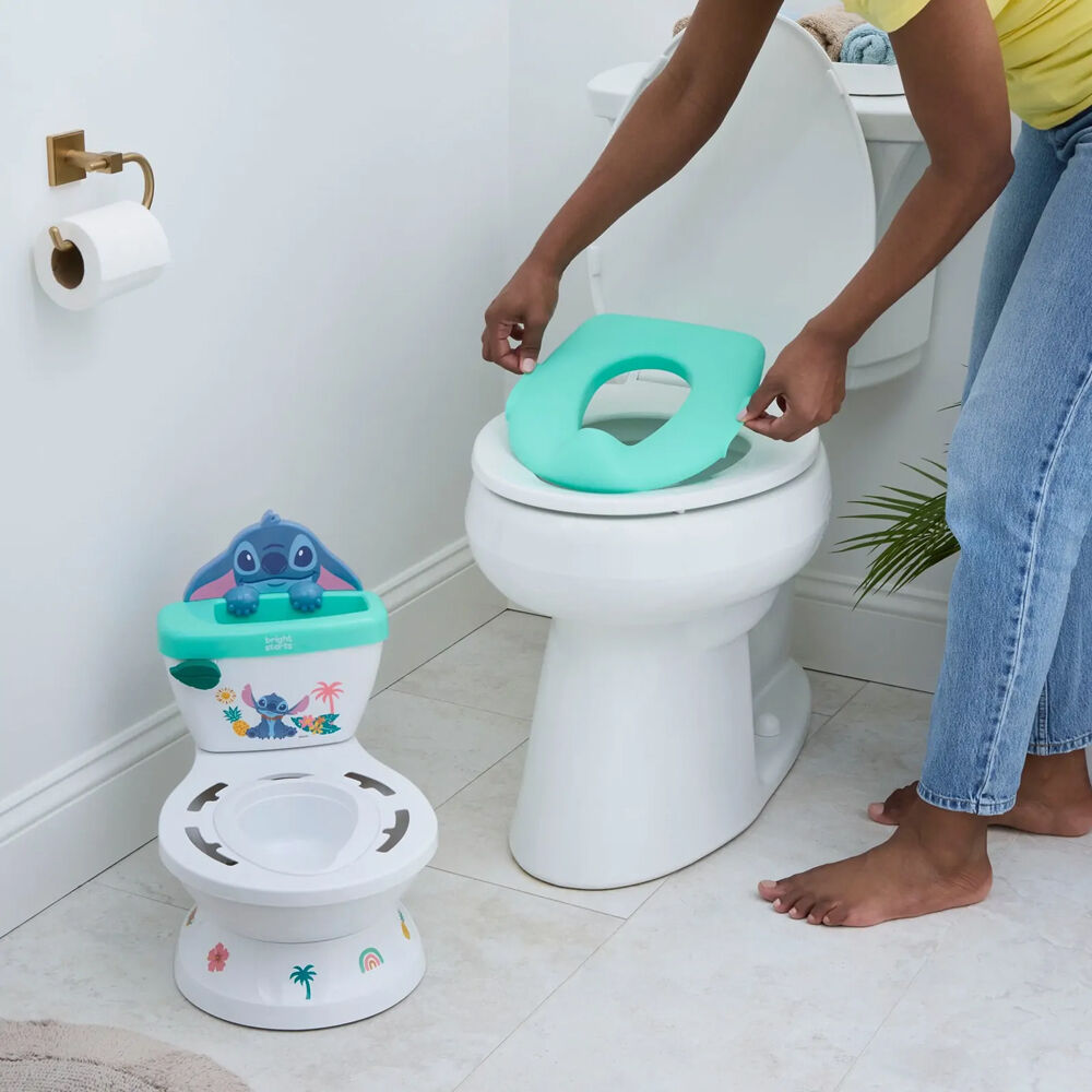 Bright Starts Disney Stitch My Size 2 in 1 Potty Baby Toilet Training Tool
