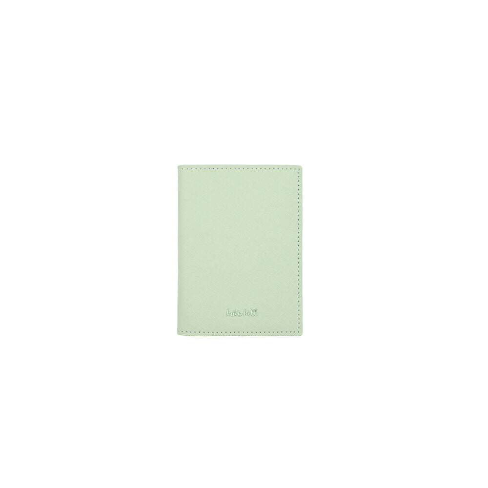 Kate Hill Passport Holder Wallet & Adjustable ID Luggage Tag Gift Set Pistachio