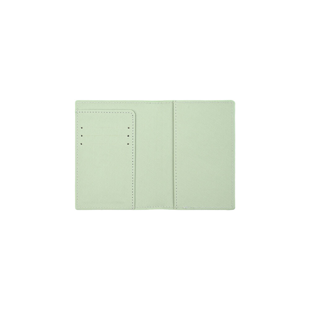 Kate Hill Passport Holder Wallet & Adjustable ID Luggage Tag Gift Set Pistachio