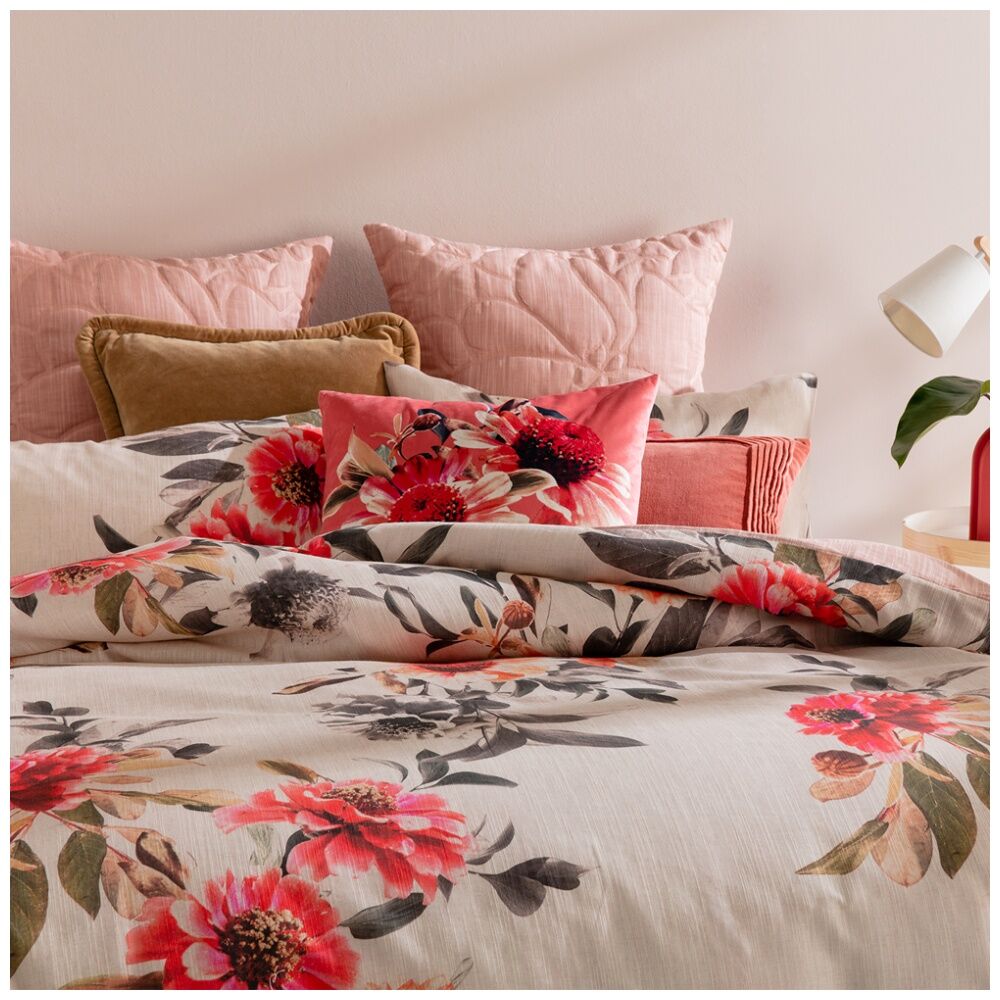 KAS Australia Jude Quilt Cover Floral Print Breathable 100% Cotton - King
