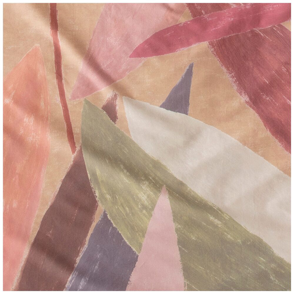KAS Australia Alberto Quilt Cover Hand Painted Leaf Cotton Multi - Super King