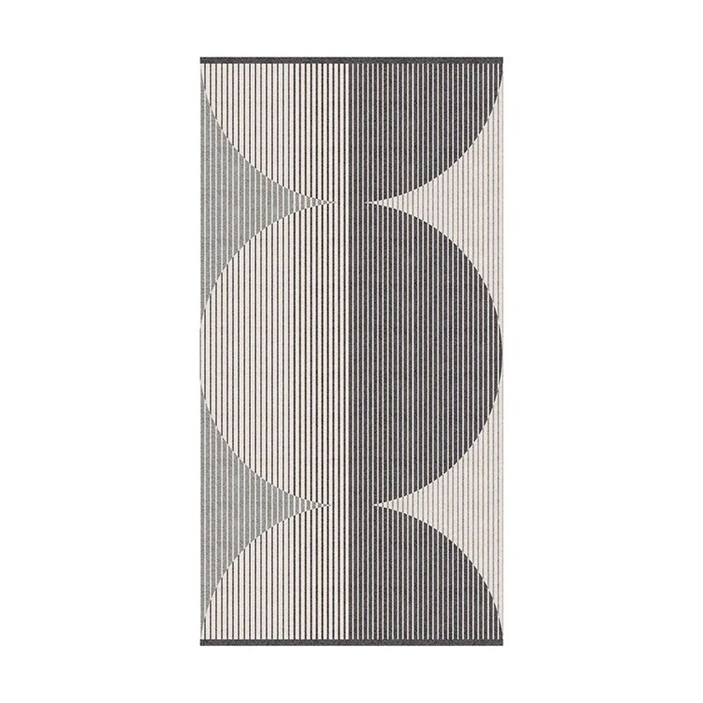 2PK KAS Australia Harri Bath Towel Modern Yarn Dyed Jacquard 600GSM Charcoal