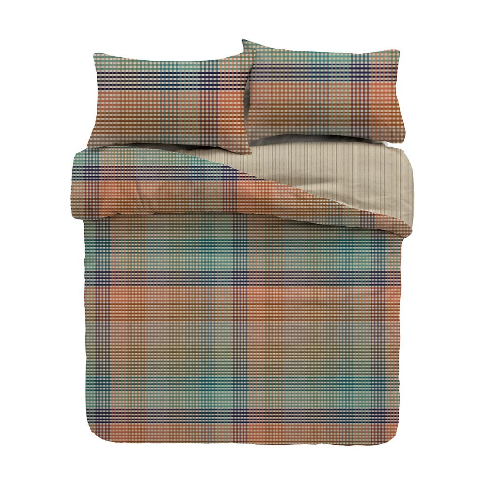 KAS Australia Ferdinand Quilt Cover Check Style Print 100% Cotton