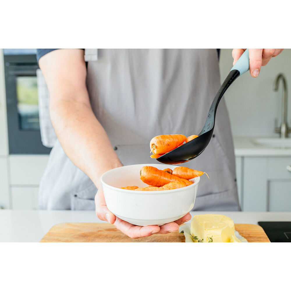 KitchenAid Plastic Soft Grip Slotted Spoon Kitchen Utensils - Mineral Water